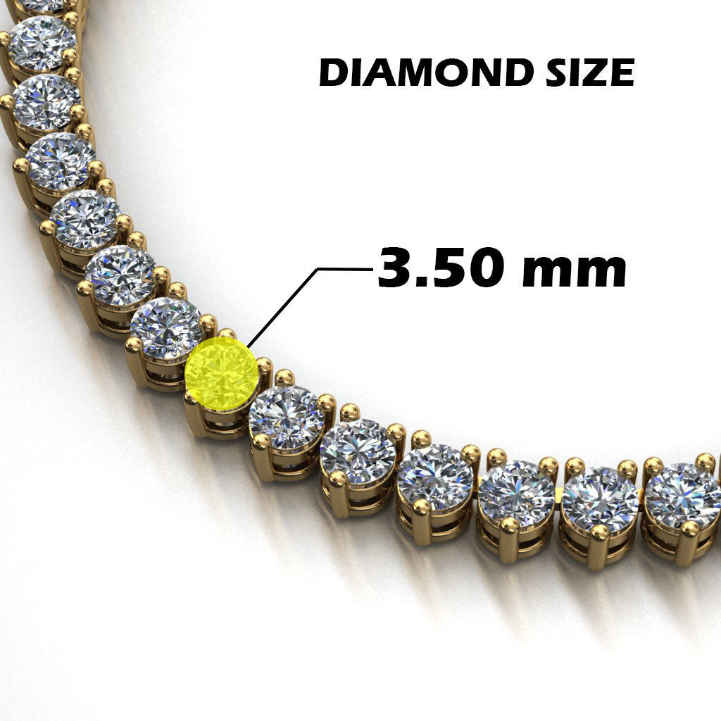 TENNIS CHAIN FOR NECKLACE 3D print model_7