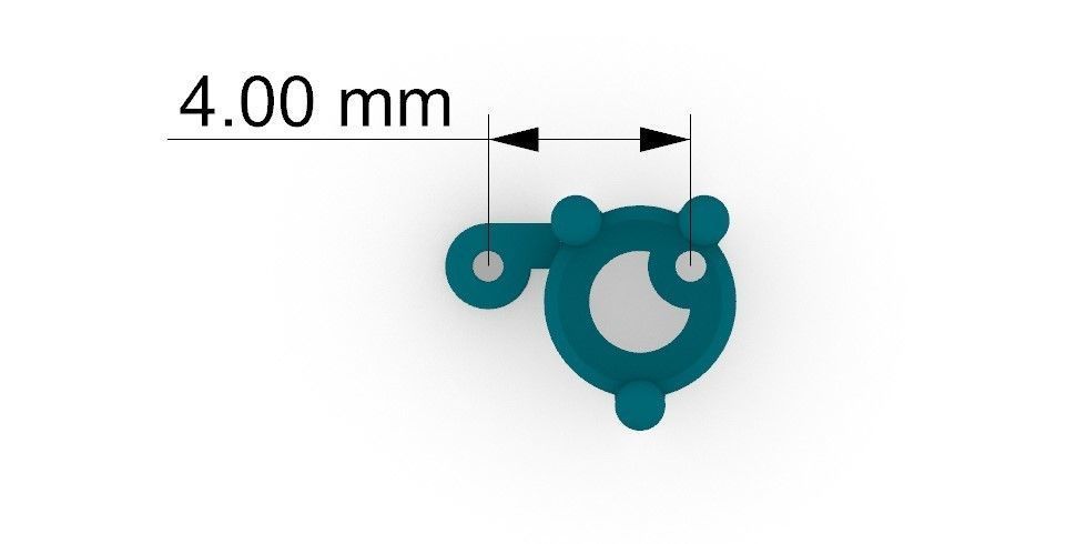 TENNIS CHAIN FOR NECKLACE 3D print model_8