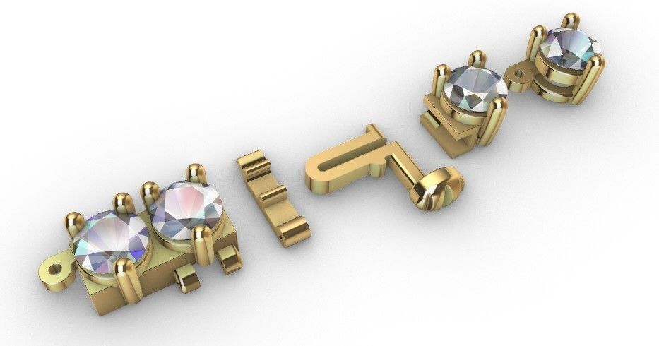 TENNIS CHAIN FOR NECKLACE 3D print model_13