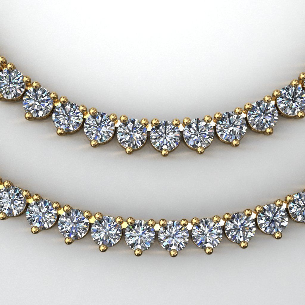 TENNIS CHAIN FOR NECKLACE 3D print model_5