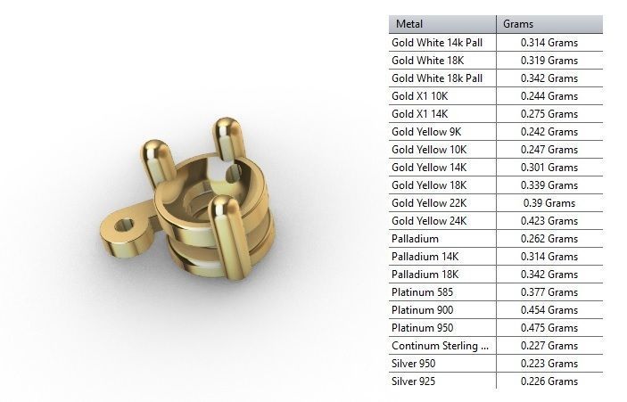 TENNIS CHAIN FOR NECKLACE 3D print model_9