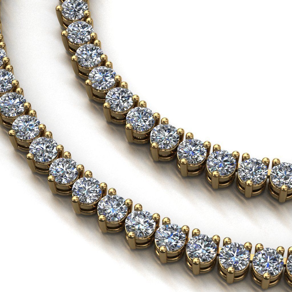 TENNIS CHAIN FOR NECKLACE 3D print model_4