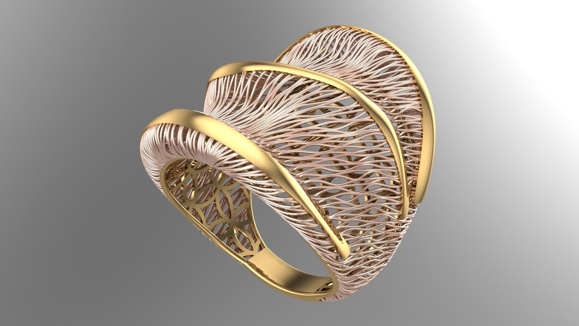 fusion ring 3dm and stl files are machine ready R10 3D print model_16