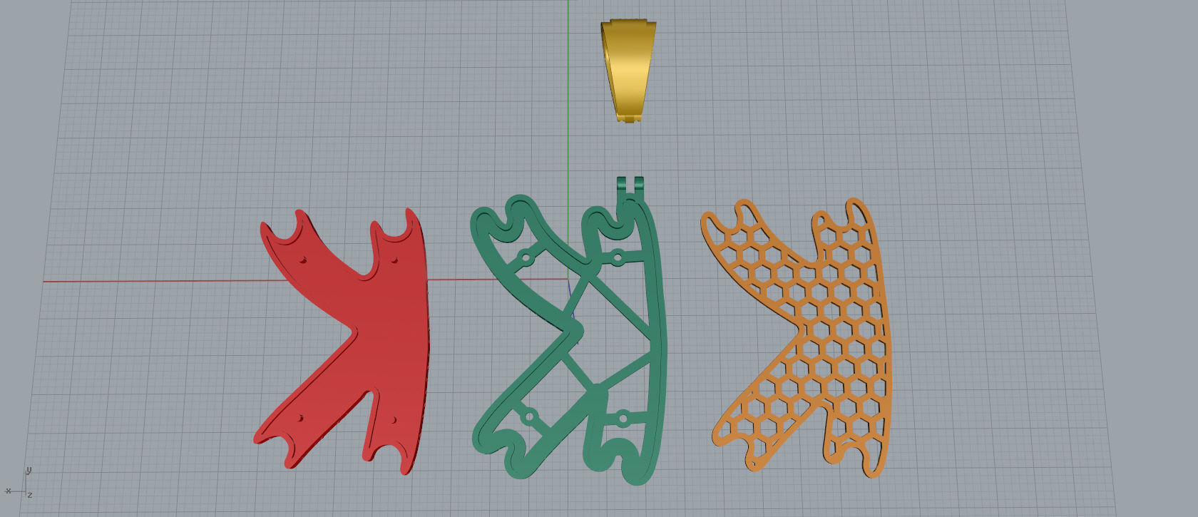 Drip Font  K 3D print model_11