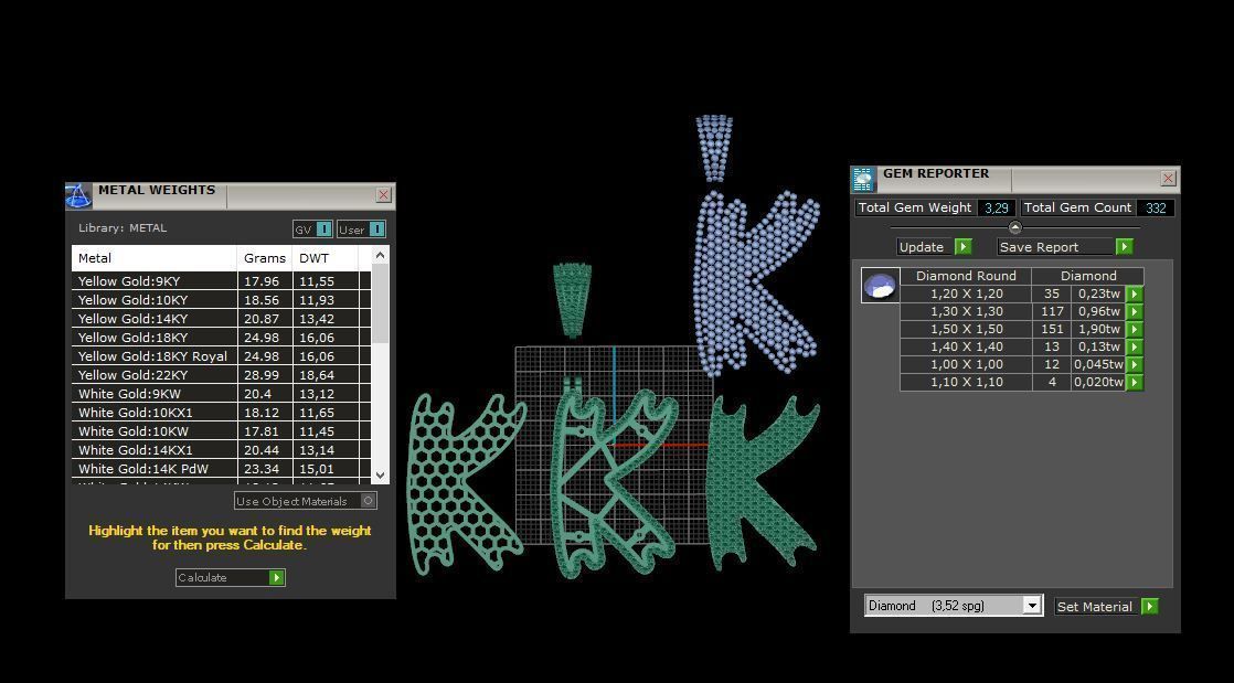 Drip Font  K 3D print model_3