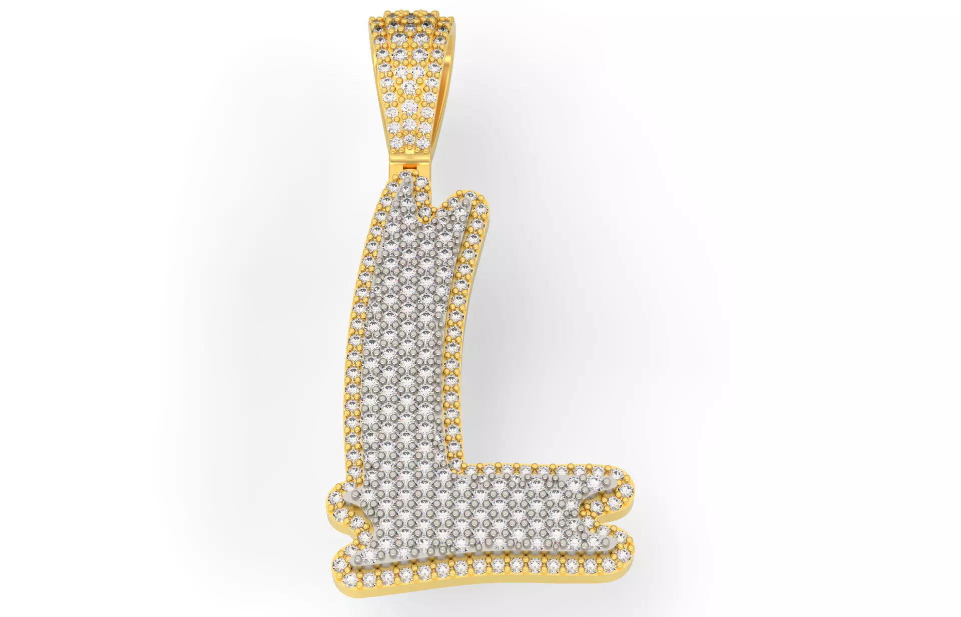 Drip Font L 3D print model