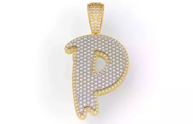Drip Font  P 3D print model