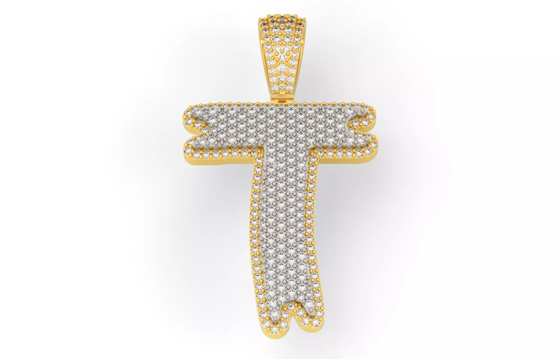 Drip Font T 3D print model