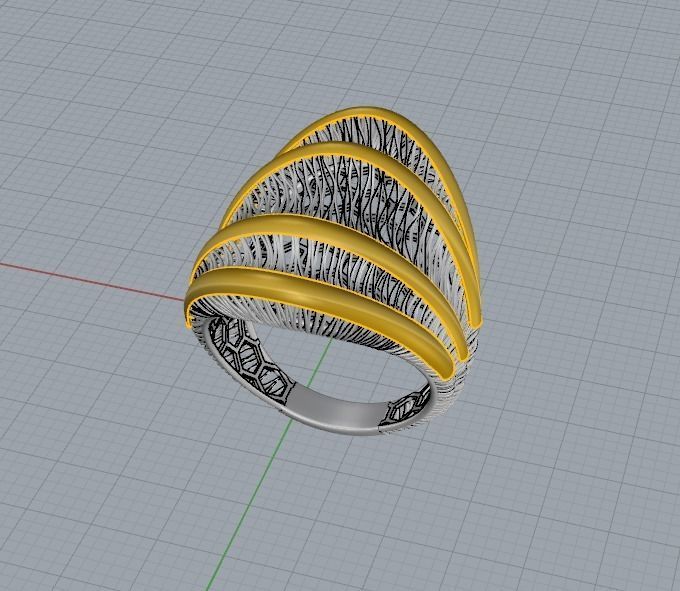 fusion ring 3dm and stl files are machine ready R02 3D print model_5