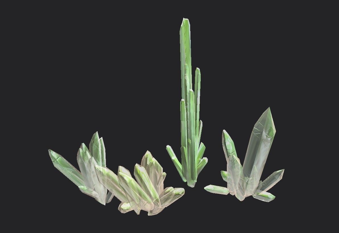 Crystal Model Kit Low-poly 3D model_4