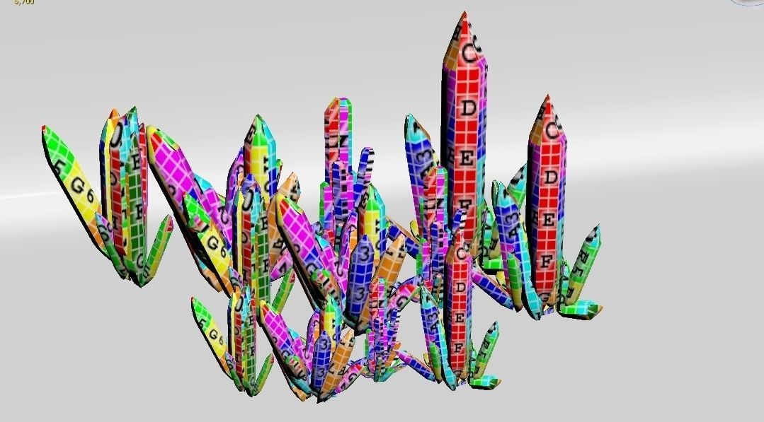 Crystal Model Kit Low-poly 3D model_8