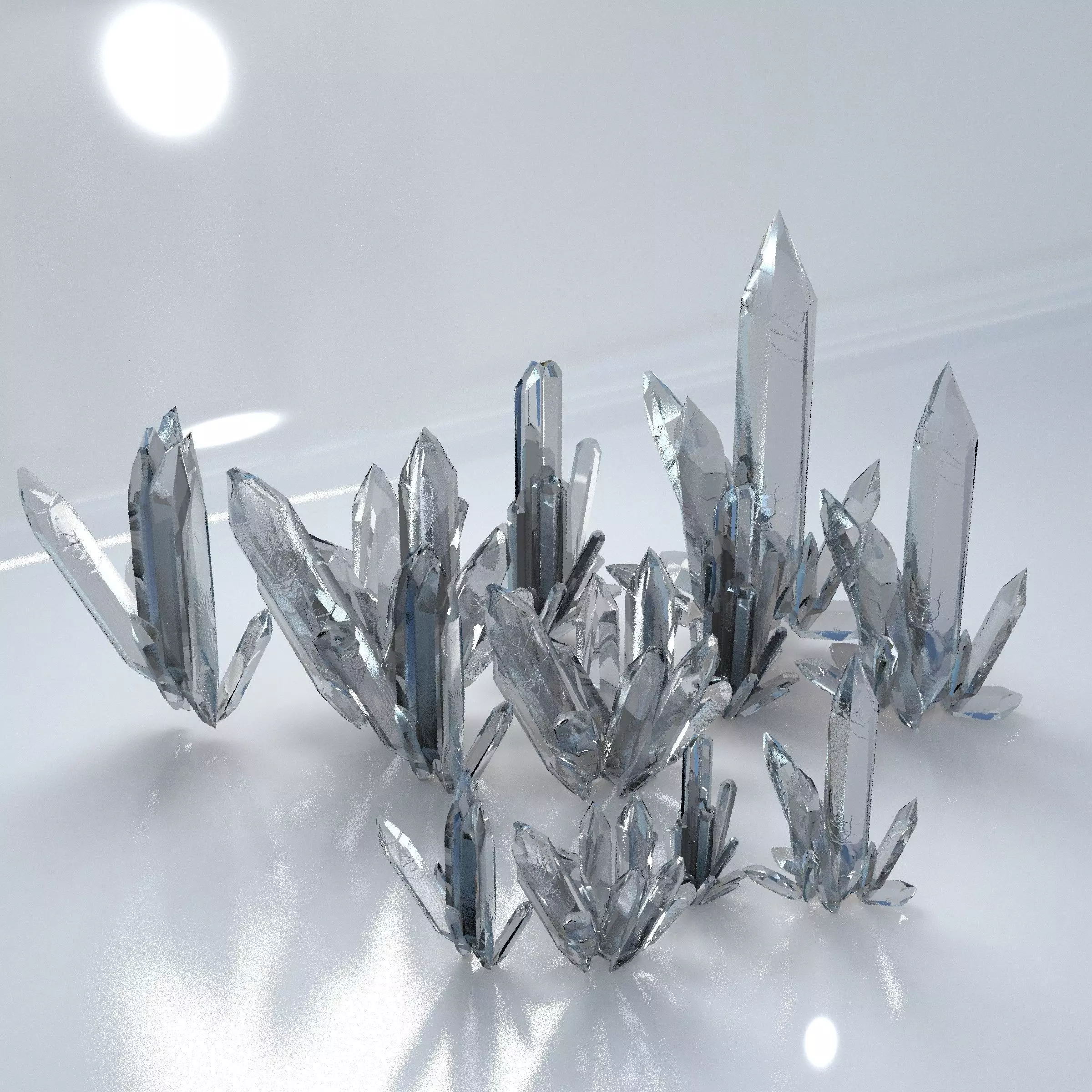 Crystal Model Kit Low-poly 3D model_0
