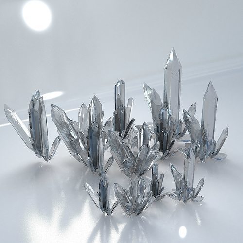 Crystal Model Kit Low-poly 3D model
