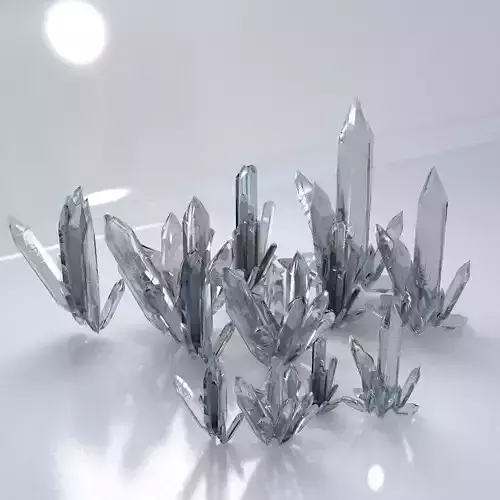 Crystal Model Kit Low-poly 3D model