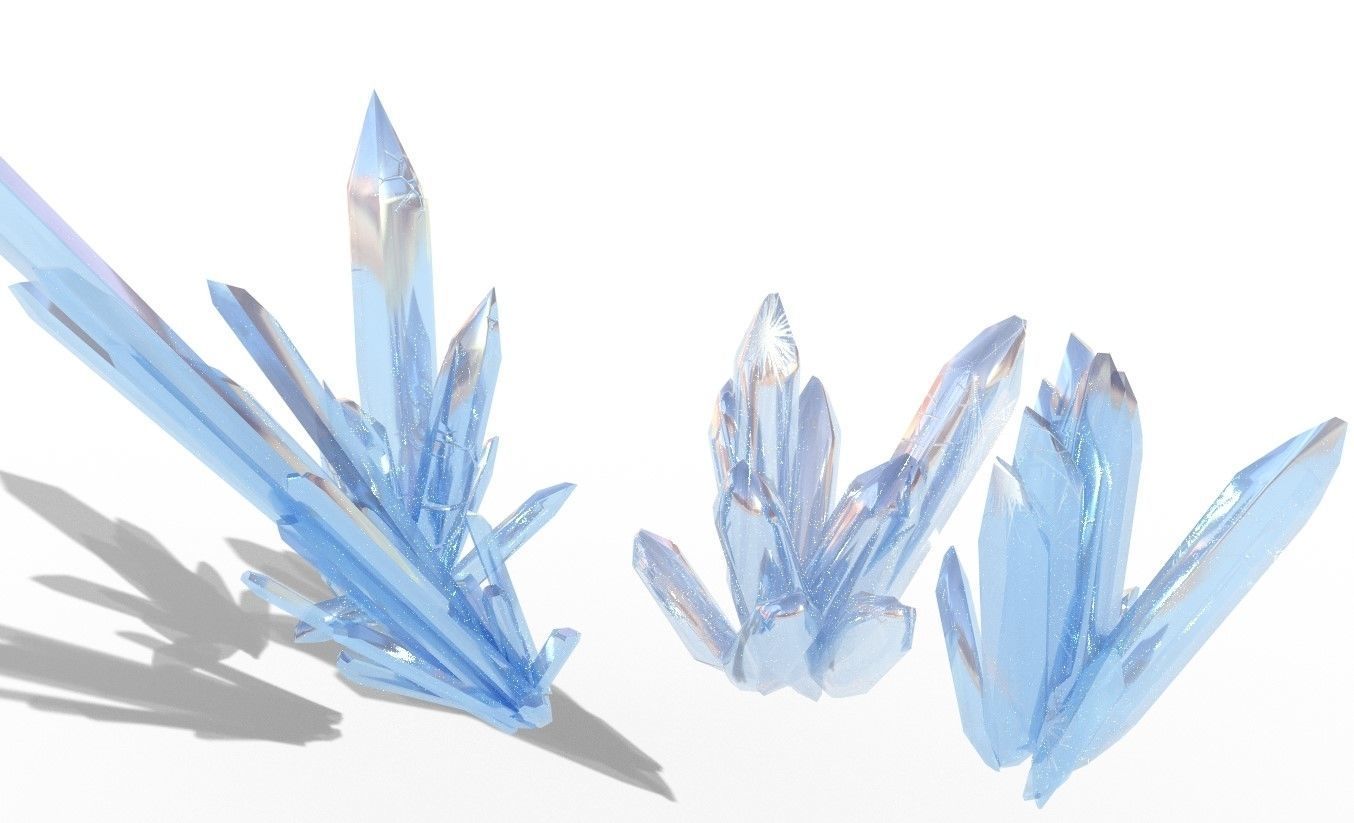 Crystal Model Kit Low-poly 3D model_3