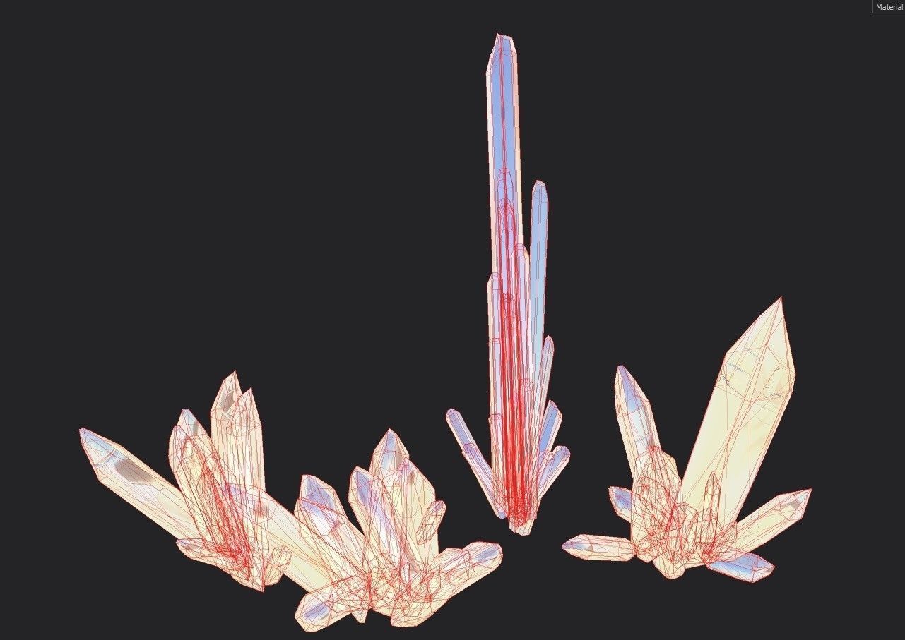 Crystal Model Kit Low-poly 3D model_11