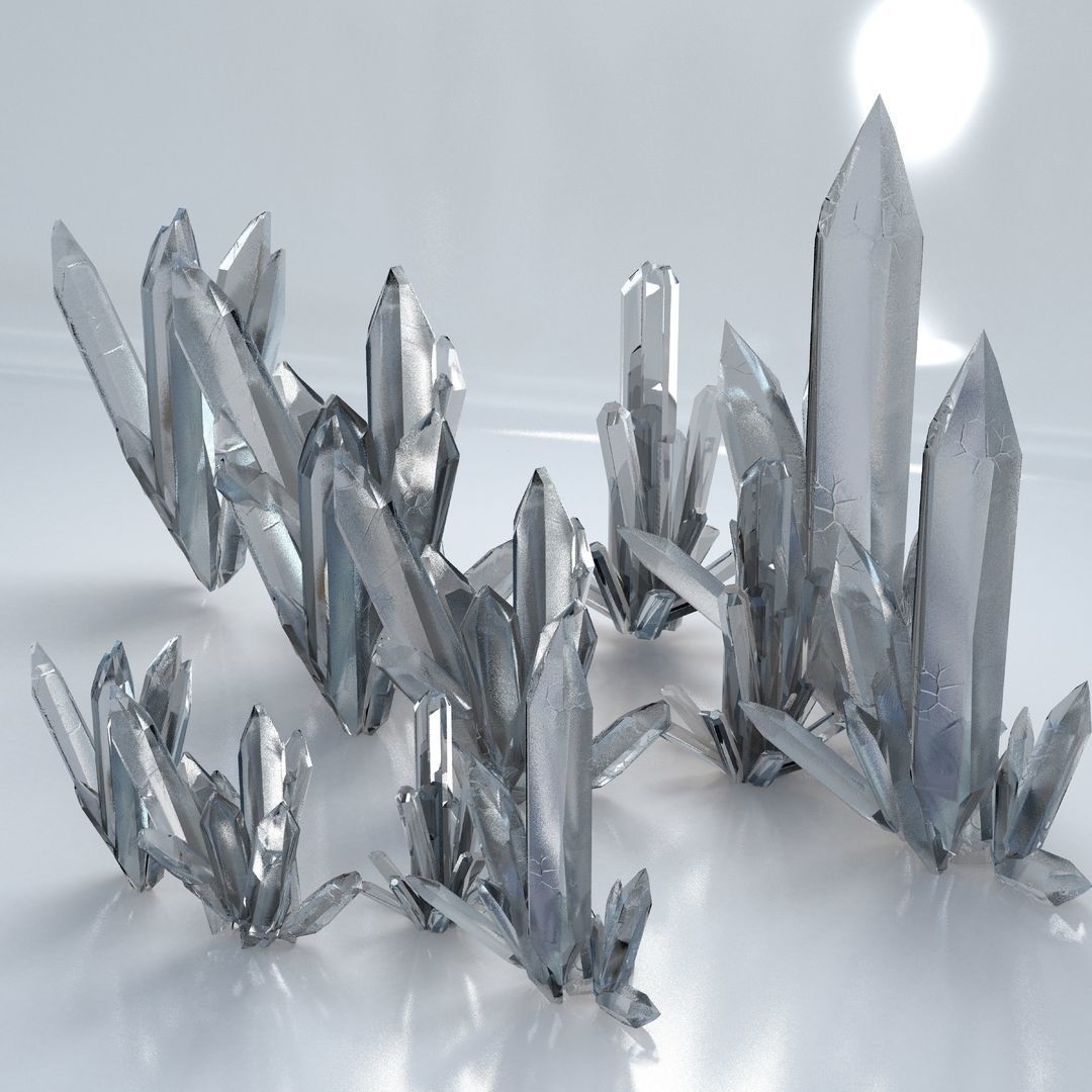 Crystal Model Kit Low-poly 3D model_1