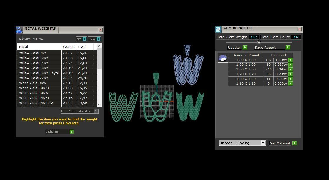 Drip Font W 3D print model_3