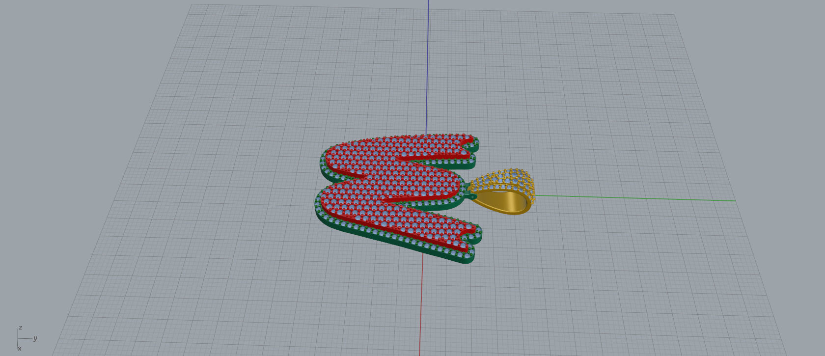 Drip Font W 3D print model_5