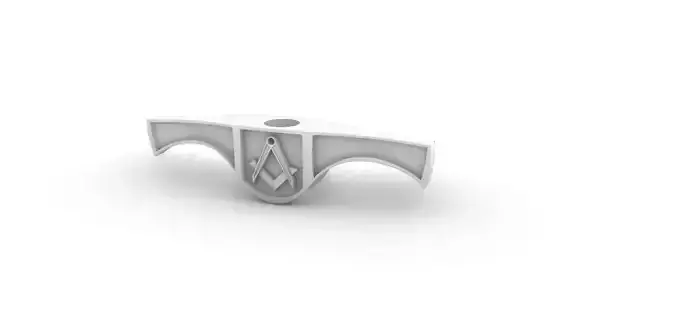 Masonic Sword Guard Grip 3D print model