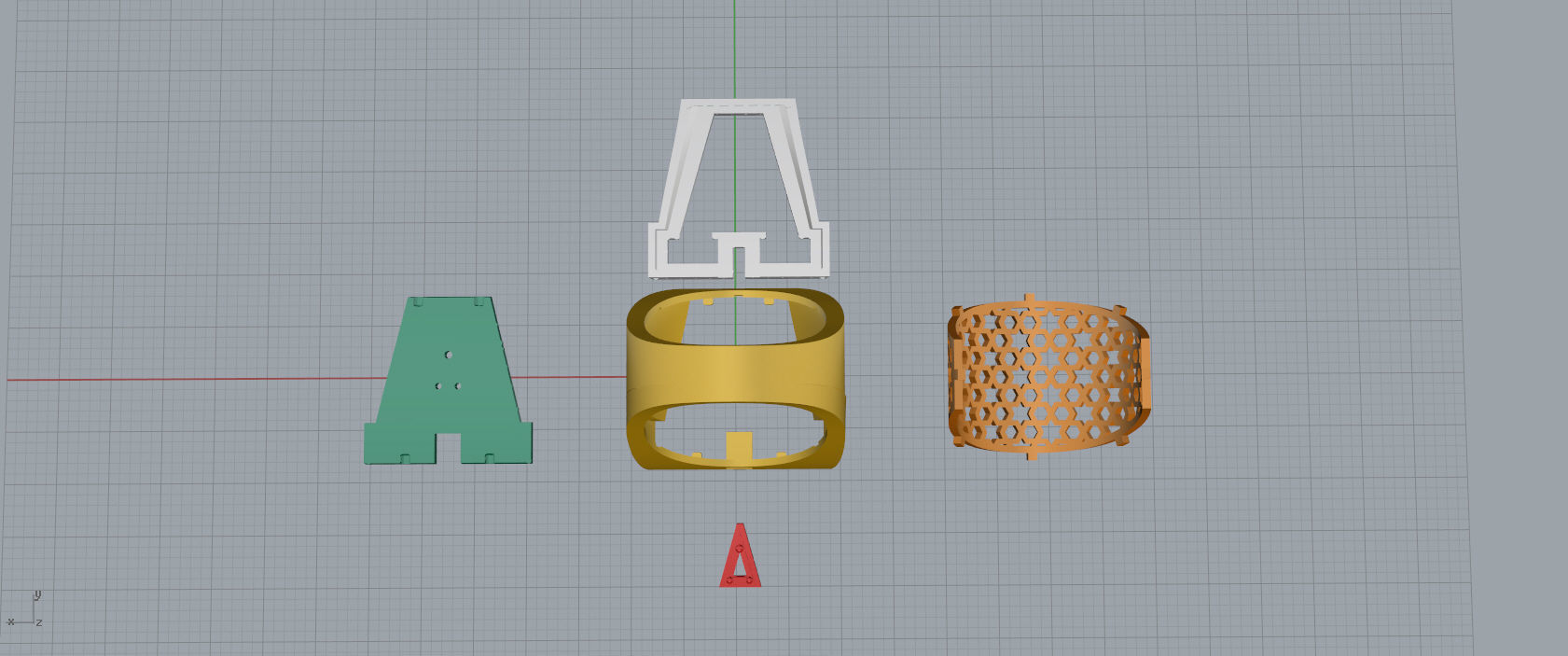Ring Font A 3D print model_12