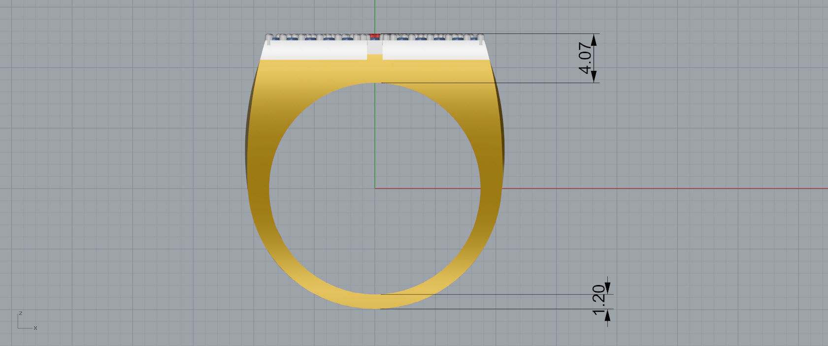 Ring Font A 3D print model_5
