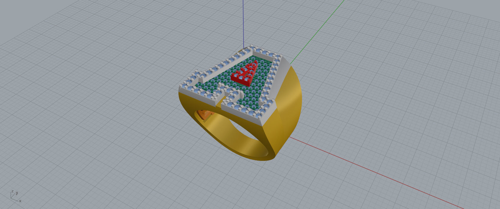 Ring Font A 3D print model_8