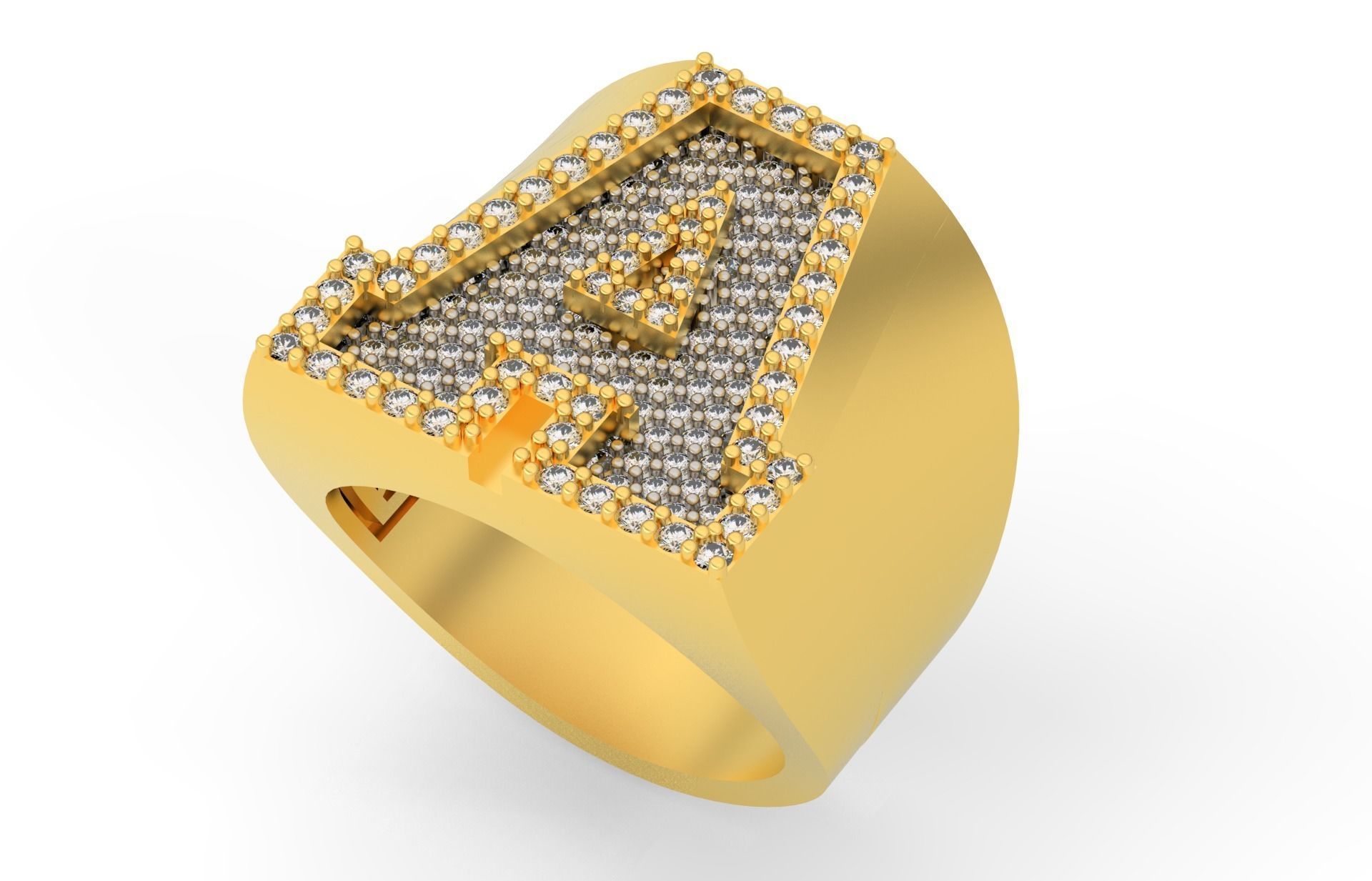 Ring Font A 3D print model_1