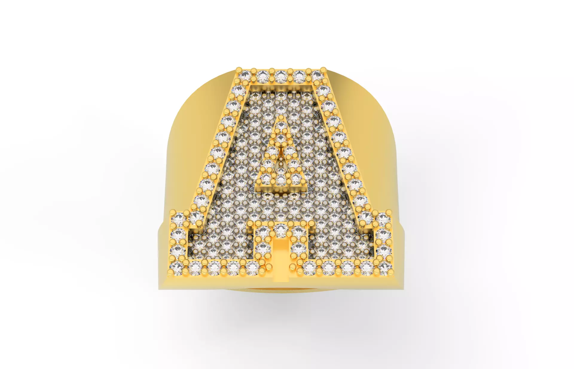 Ring Font A 3D print model_0