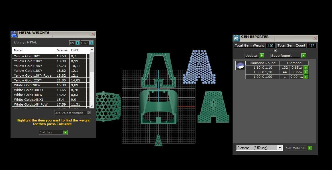 Ring Font A 3D print model_3