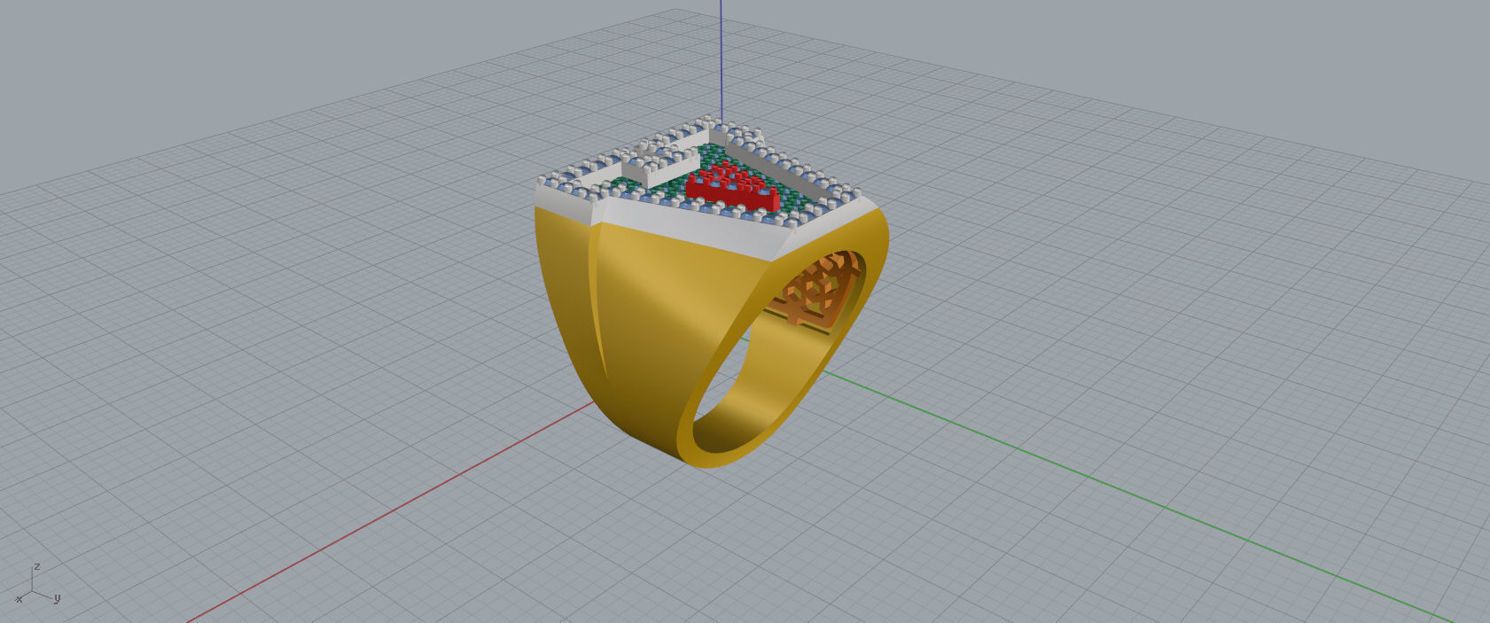 Ring Font A 3D print model_9