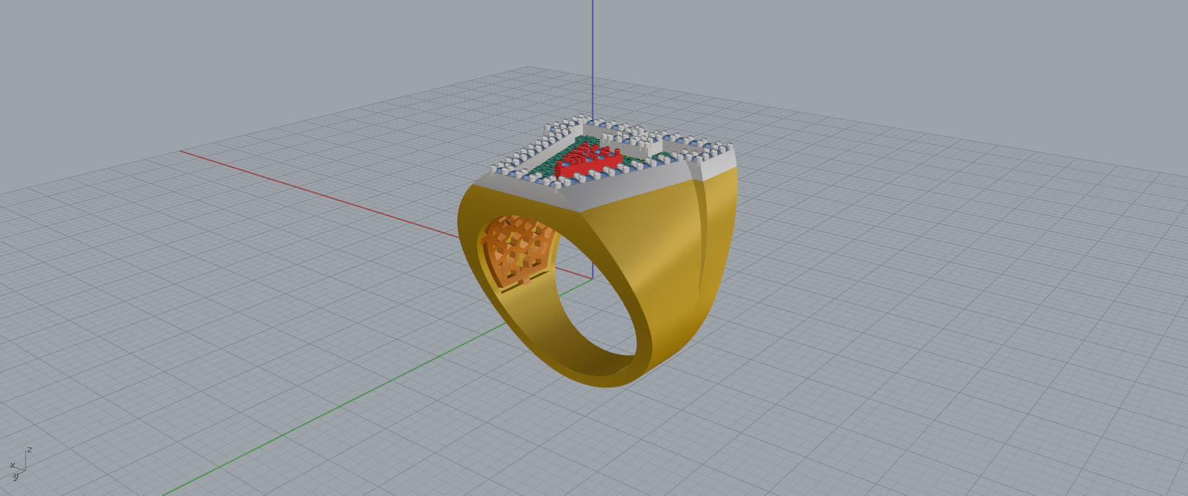Ring Font A 3D print model_10