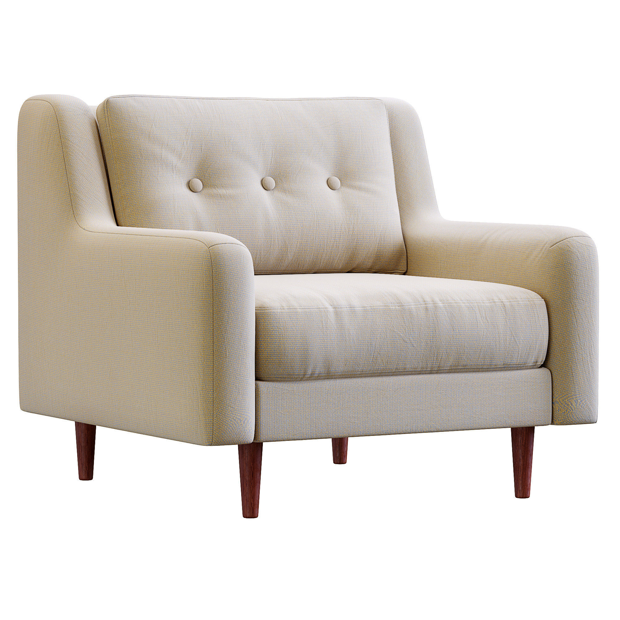 Armchair Crosby By West Elm 3D model_6