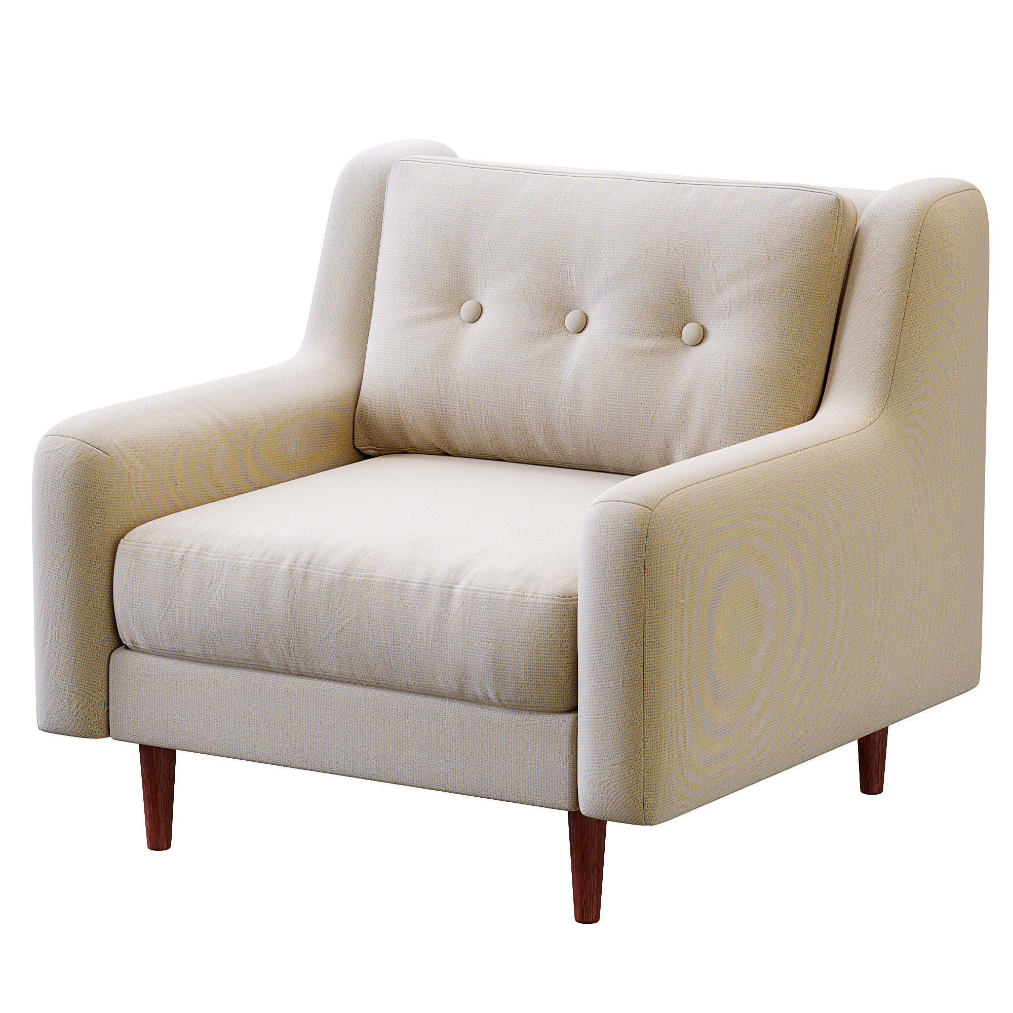 Armchair Crosby By West Elm 3D model_13