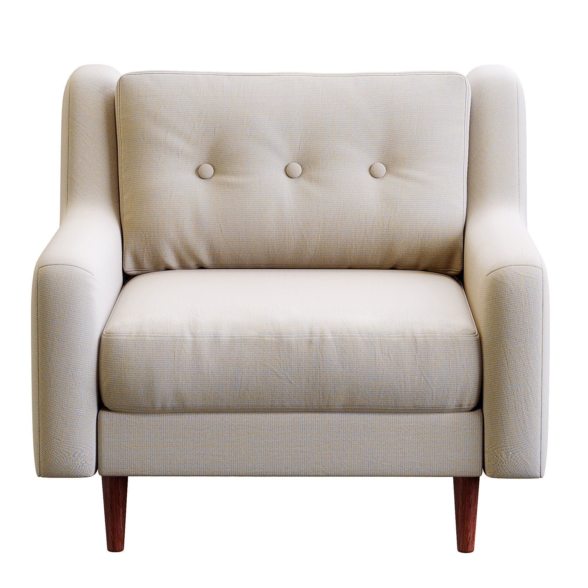 Armchair Crosby By West Elm 3D model_9