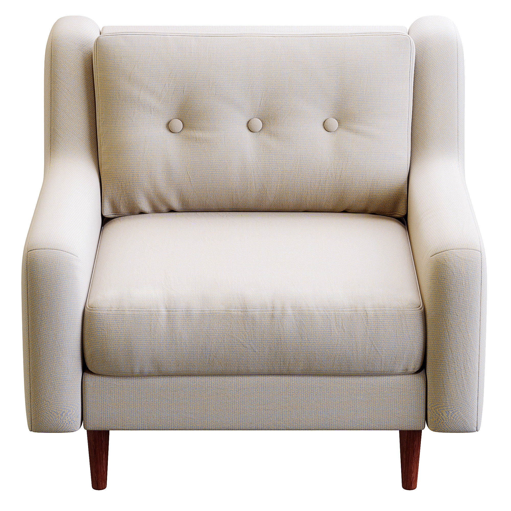 Armchair Crosby By West Elm 3D model_4