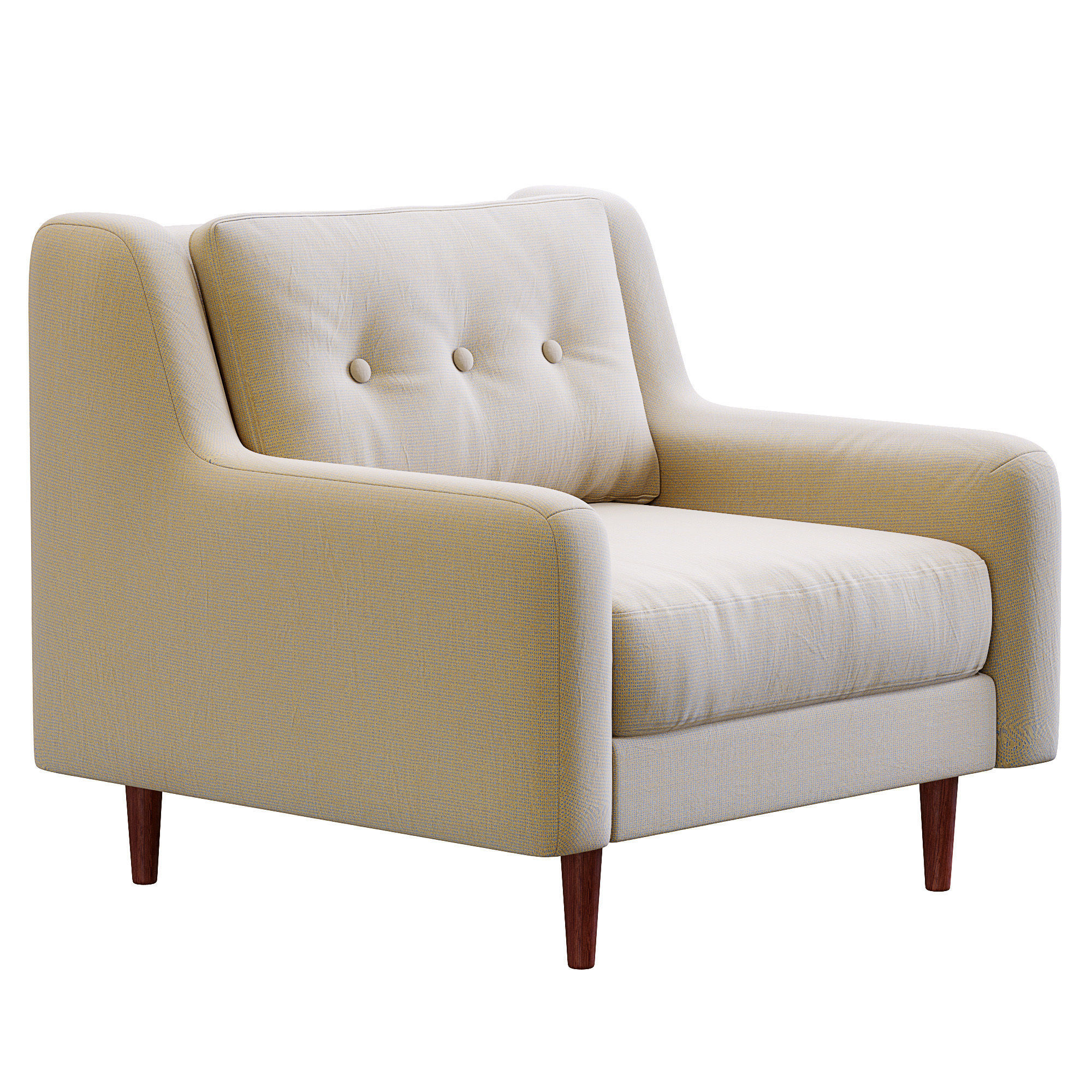 Armchair Crosby By West Elm 3D model_15