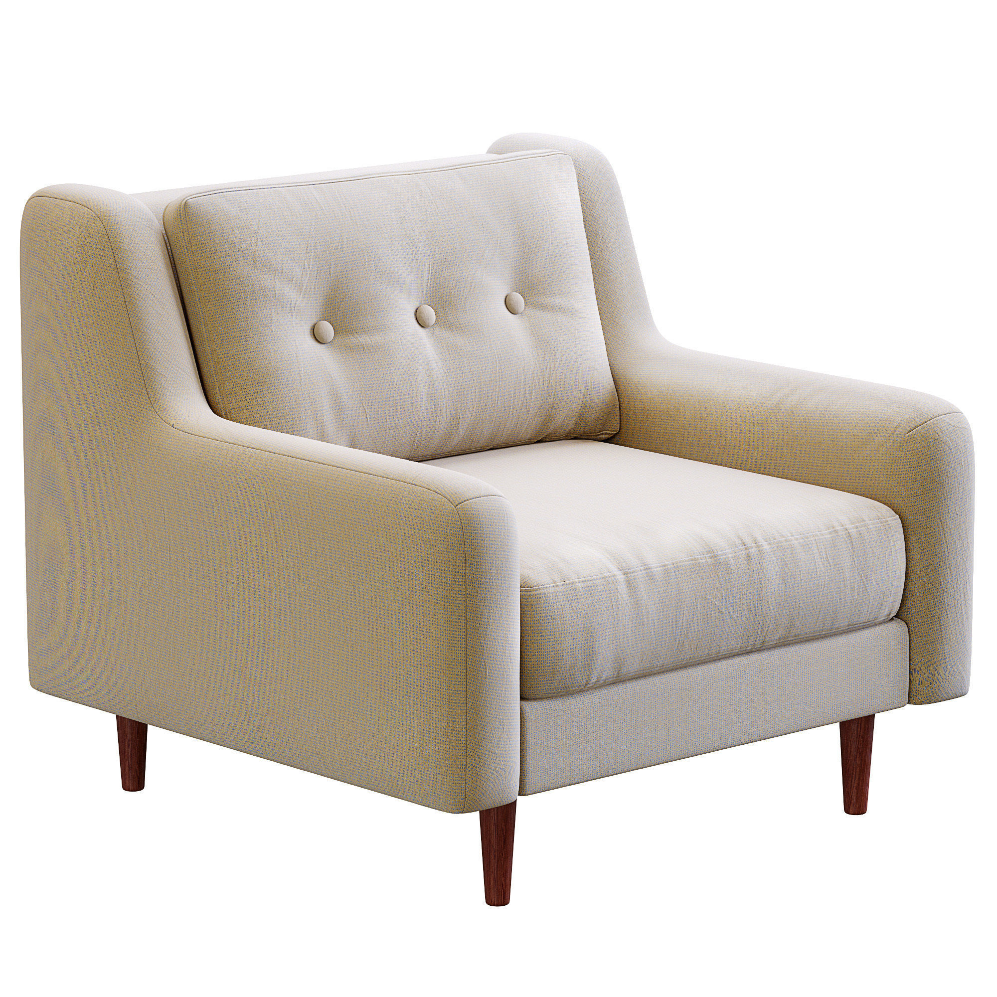 Armchair Crosby By West Elm 3D model_8