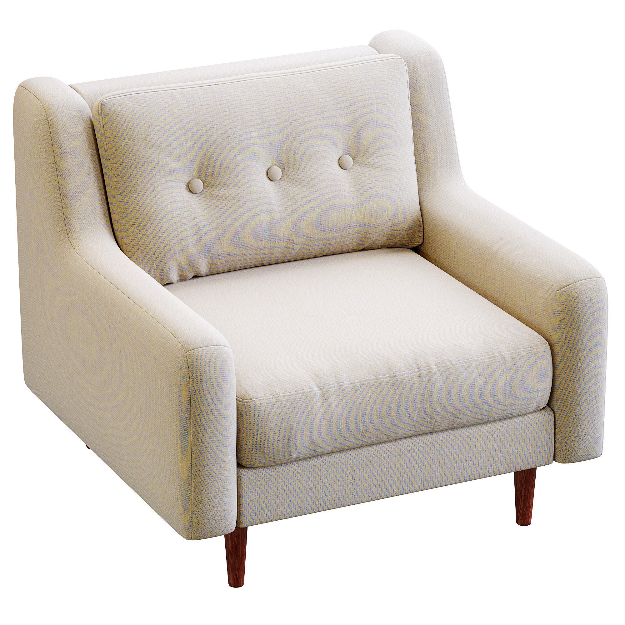 Armchair Crosby By West Elm 3D model_12