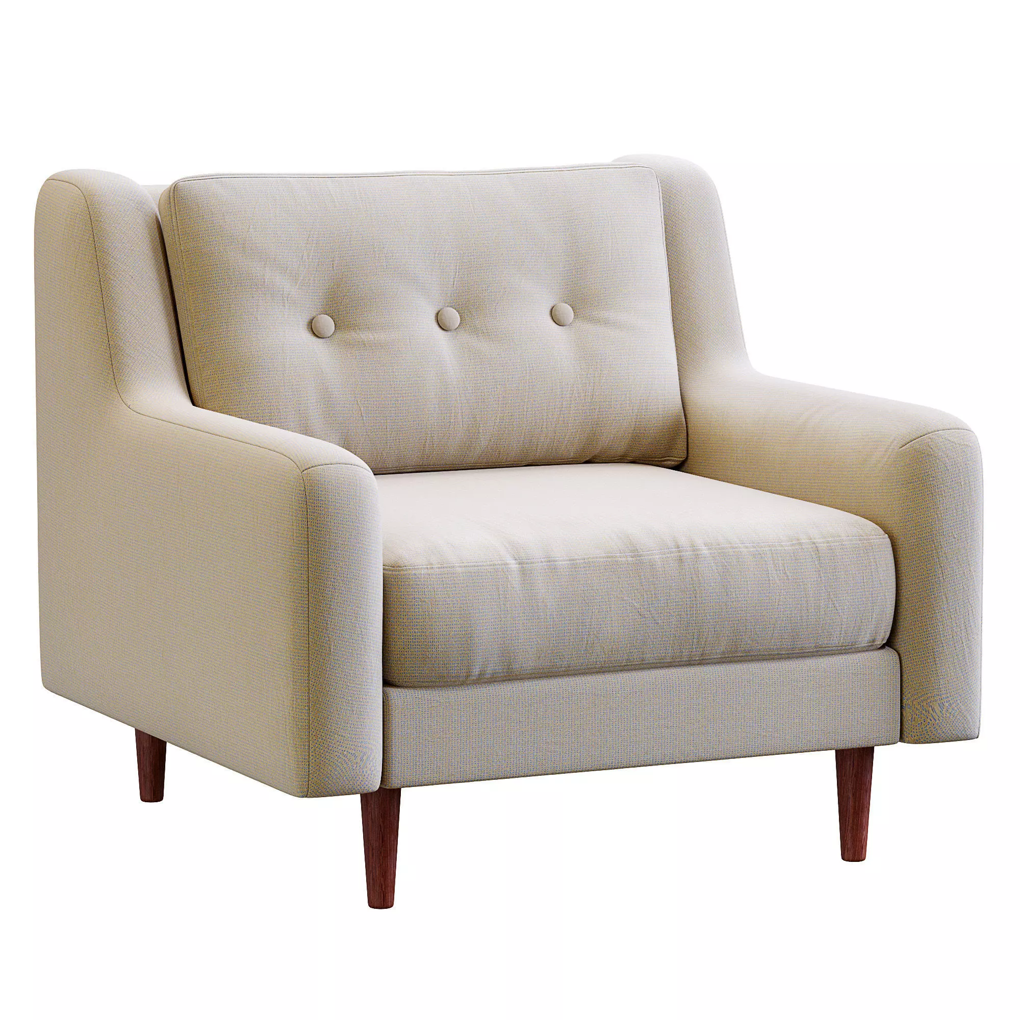 Armchair Crosby By West Elm 3D model_0