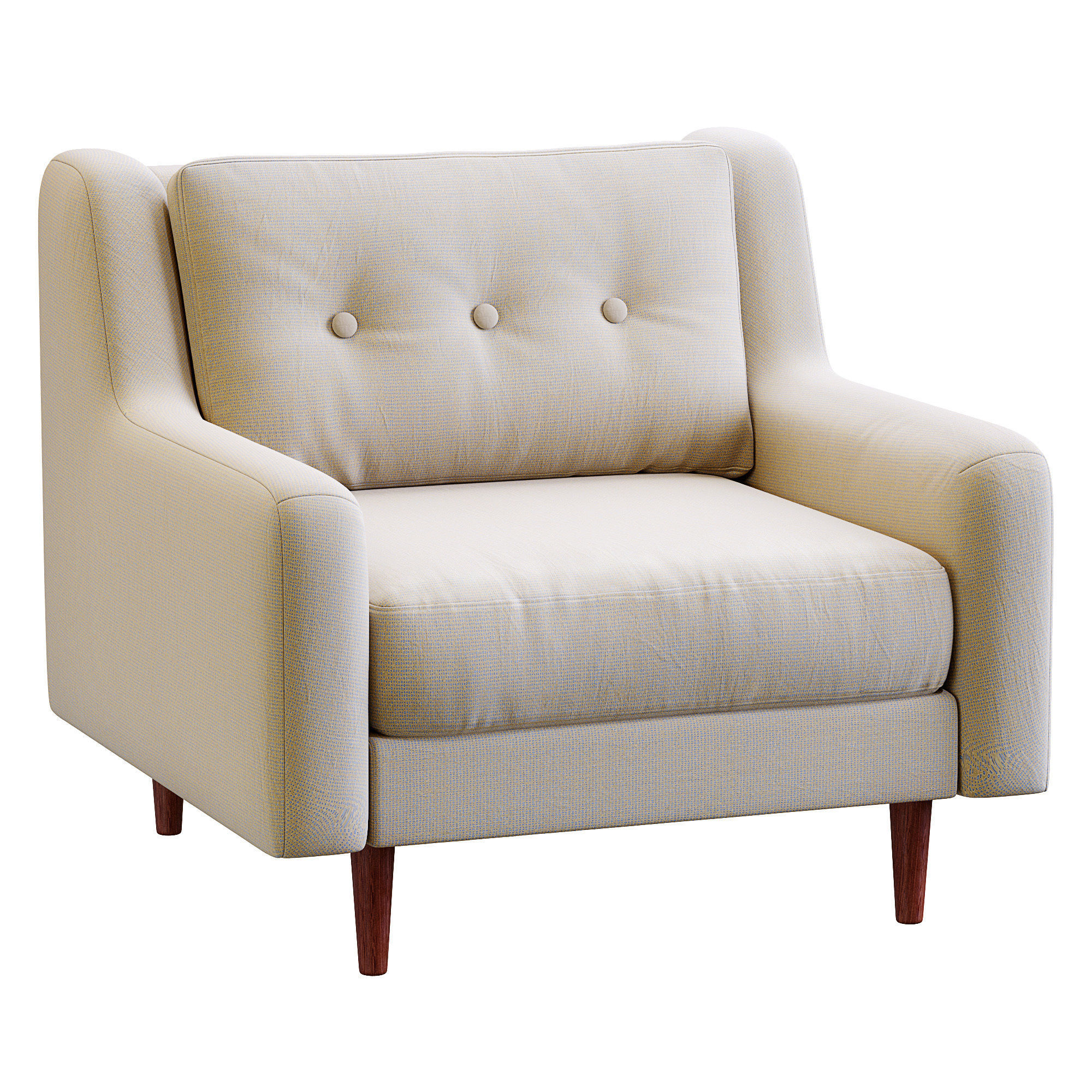 Armchair Crosby By West Elm 3D model_2