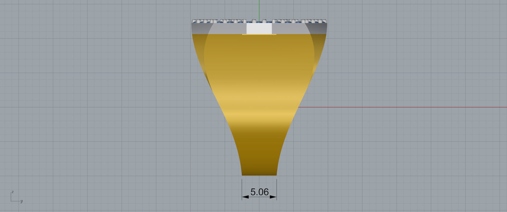 Ring Font  C 3D print model_7