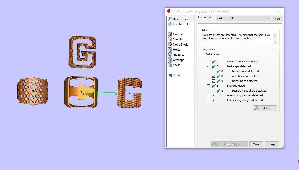 Ring Font  G 3D print model_3