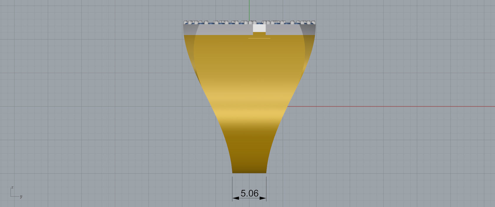 Ring Font  G 3D print model_7