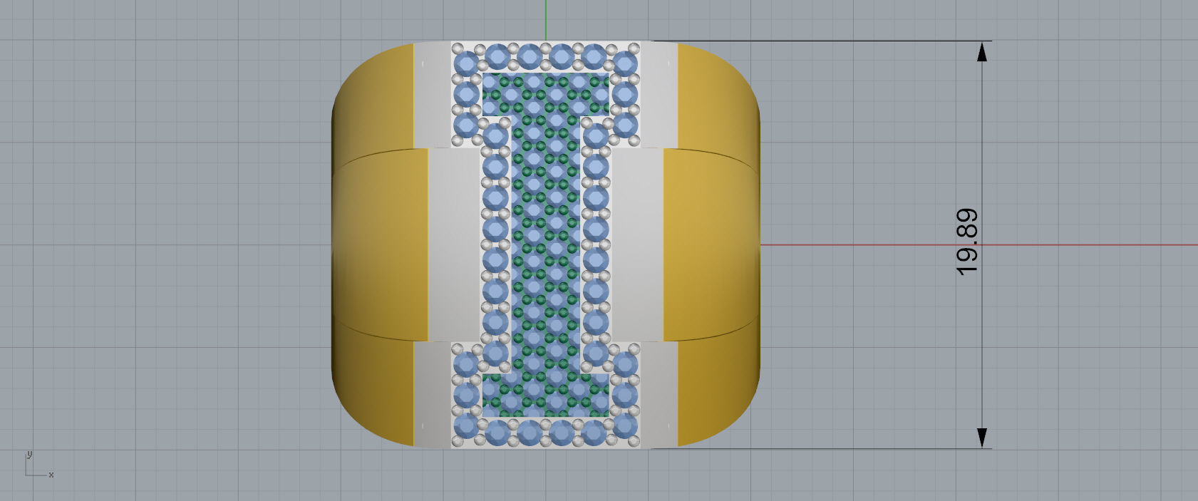 Ring Font  I 3D print model_2