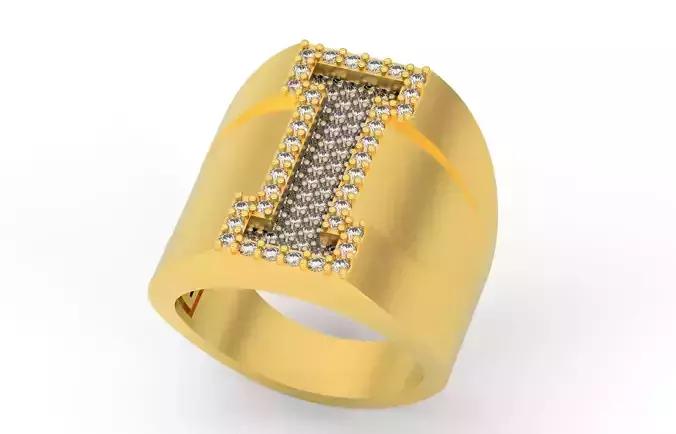 Ring Font  I 3D print model