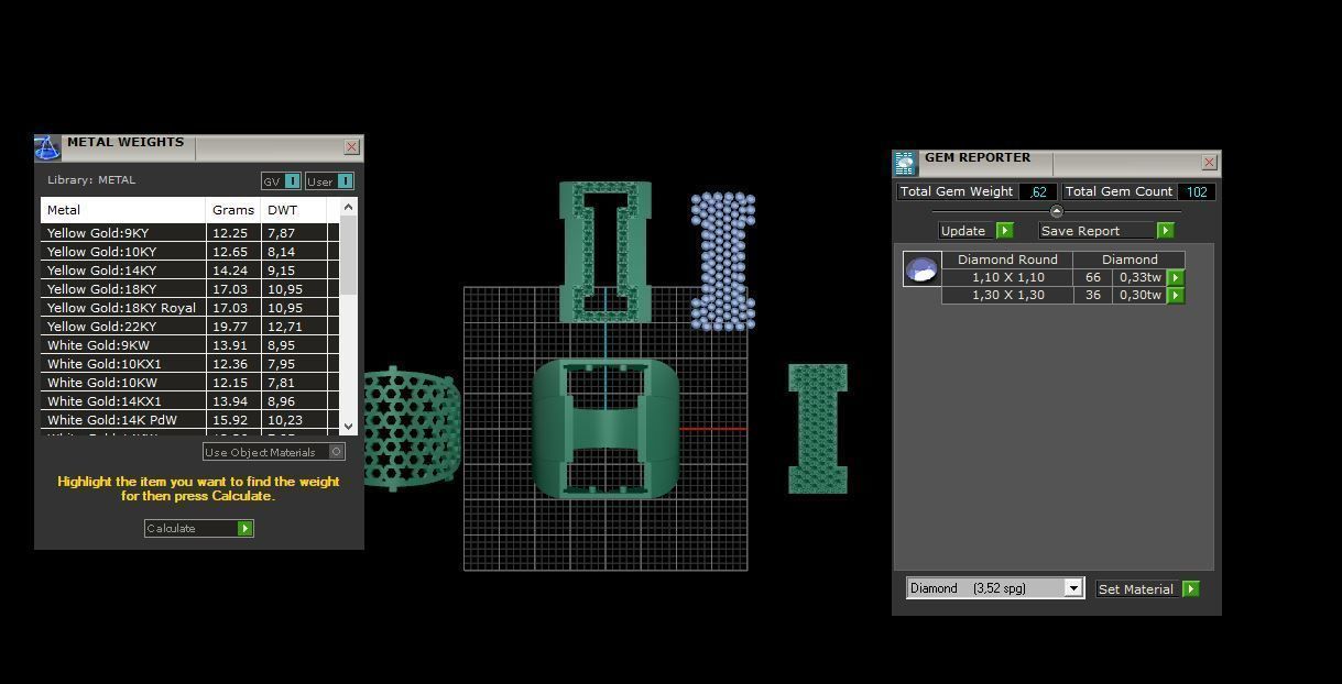 Ring Font  I 3D print model_4