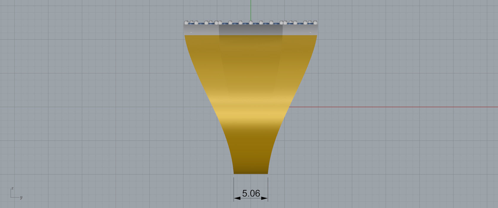 Ring Font  I 3D print model_7