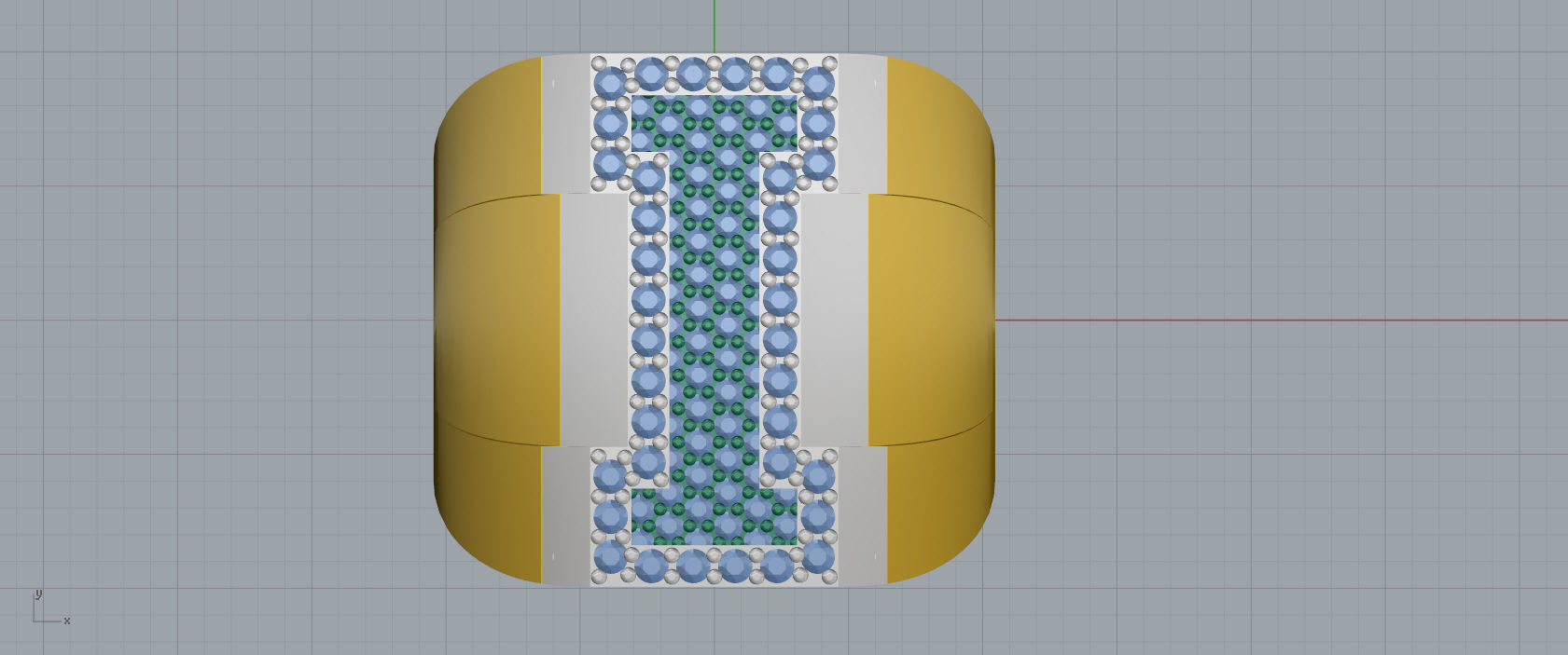 Ring Font  I 3D print model_5