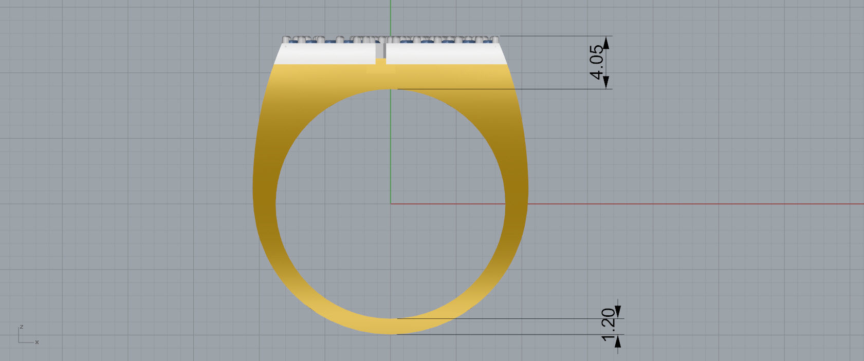 Ring Font  K 3D print model_6